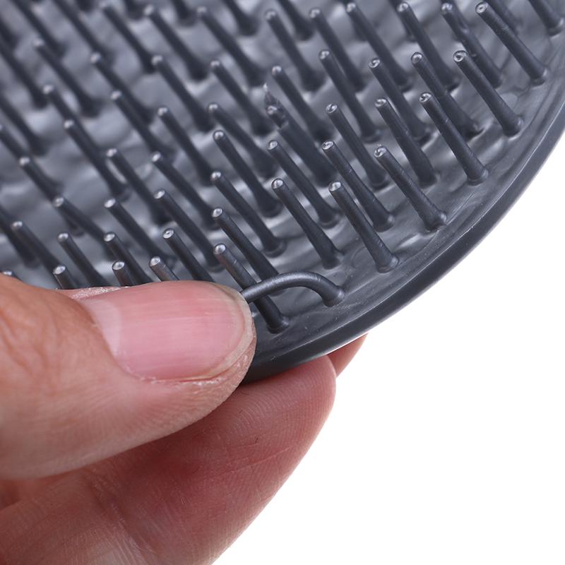 Душ Волосы Шампунь Щетка Расческа Силиконовый Массажер Кожа Головы Противоскользящая Расческа Уход