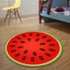 Creative Fruit Kiwi Printed Floor Cushion Round Sliding Carpet Ing Bedroom Living Room Home Decoration