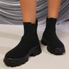 Ботильоны женские на платформе, осенняя дизайнерская мода, новые кроссовки для ходьбы, женская тенденция 2024 года, зимние ботинки, уютное платье, Mujer Zapatos Botas