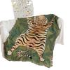 Имитация тигровой шкуры Гобелен Полиэстер Хлопковая нить Тканый Скандинавский Ретро Укиёэ Подвесной Тигр Коврик для пола