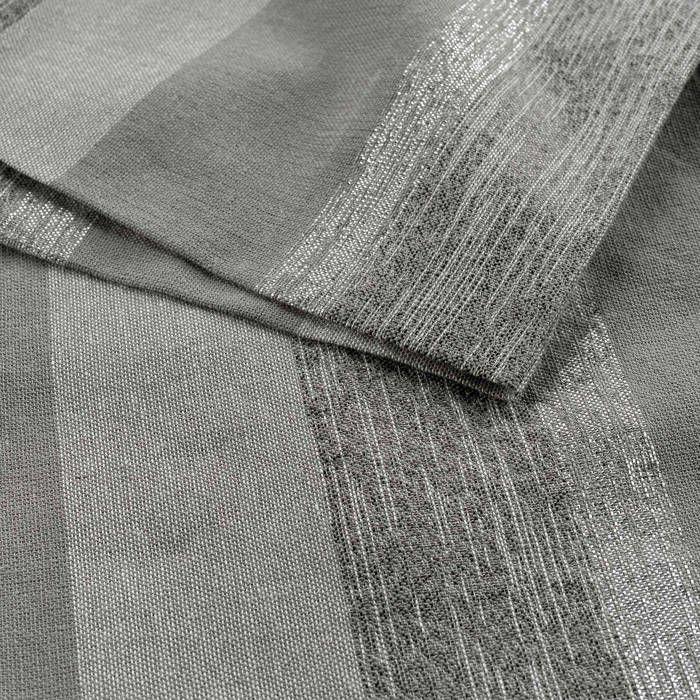 3 Serviettes de table coton Eldora gris argent