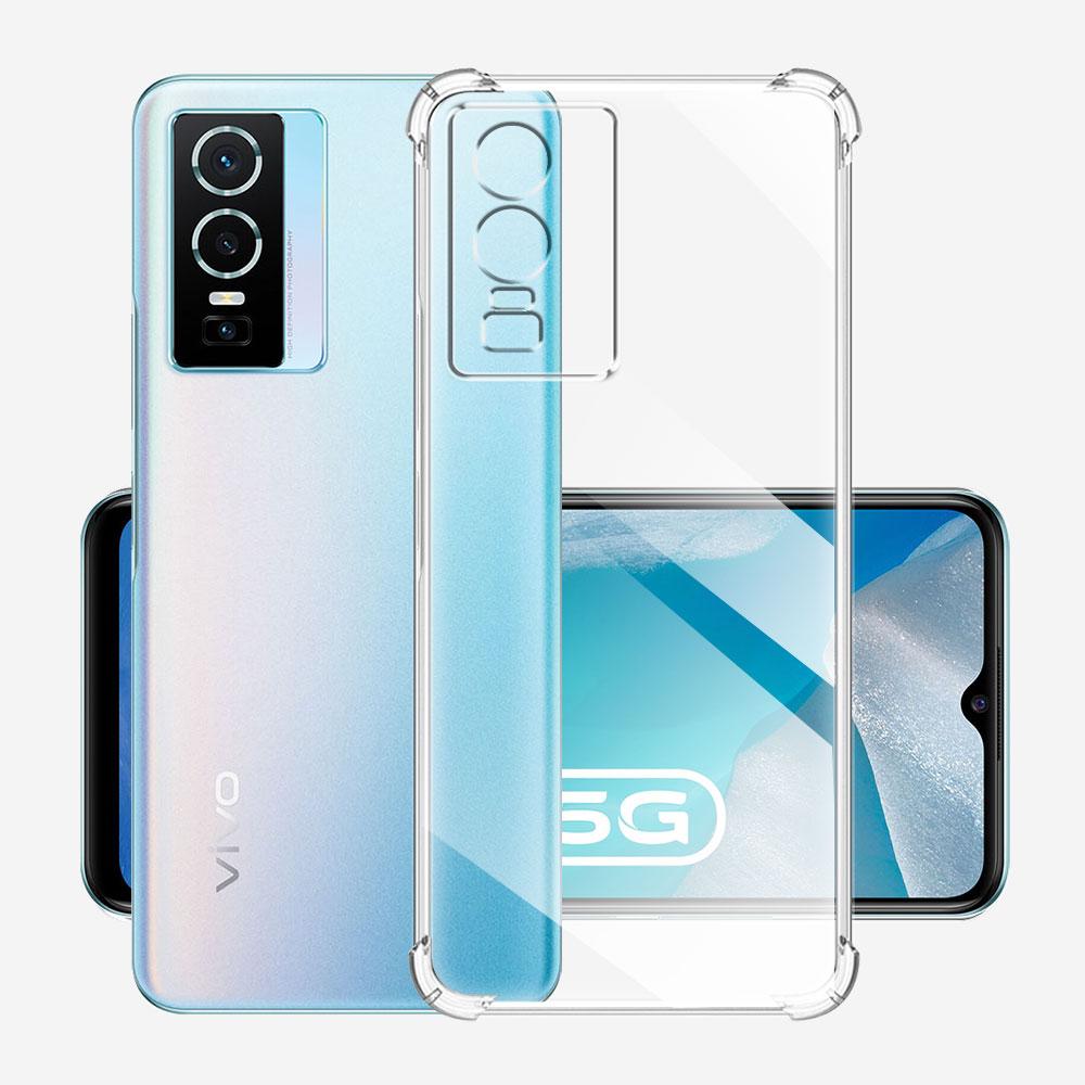 For Vivo Y76 5G Case V2124 Clear Shockproof Silicone Soft TPU Phone Case For Vivo Y74S 5G VIVO Y76S 5G Clear Protect Back Cover
