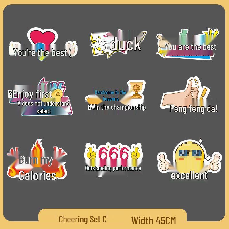 Custom Cheer Signs & Pom-Poms for Sports Events & Team Photos