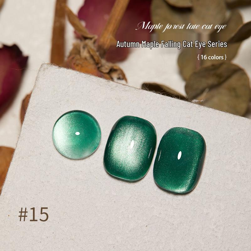 Гель-лак Baoshiman Кленовый Лес Кошачий Глаз - 2025 Блестящие Стеклянные Бусины Шелковый Нейл-арт