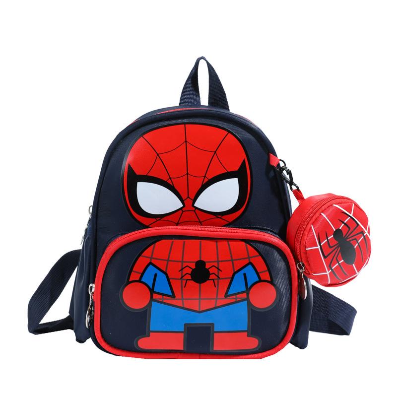 Kindergarten Baby Schoolbag Cartoon Animation Foreign Style Printing Boys And Girls Backpack Children'S Backpack Tide