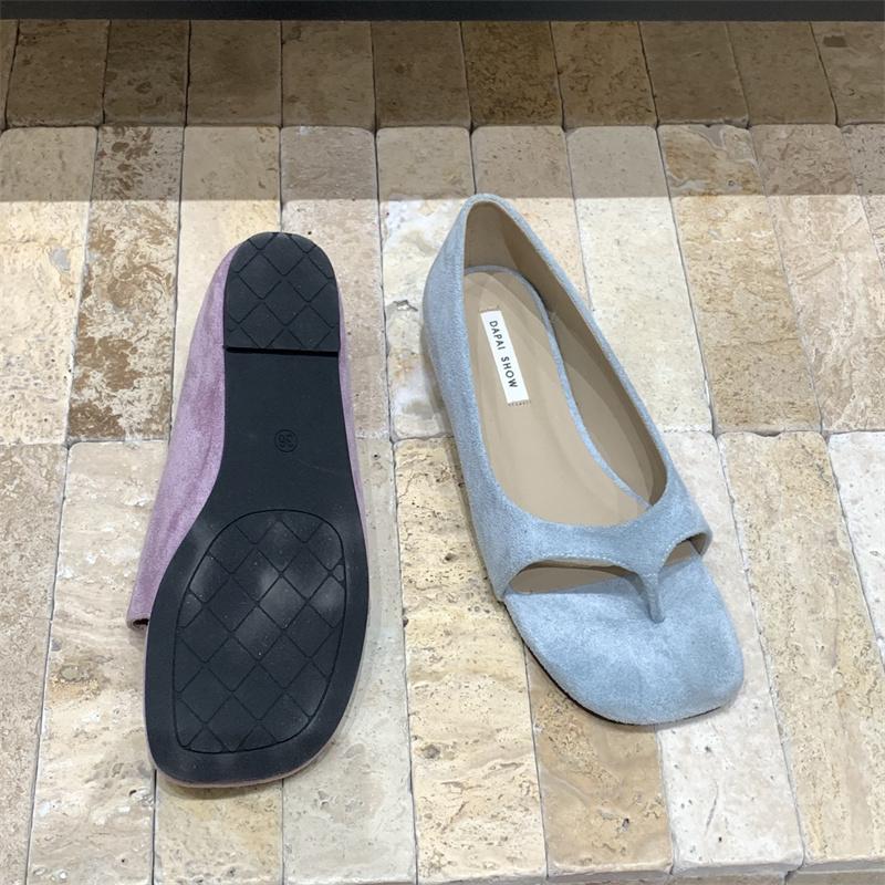 Fashion IPPEUM Summer Sandals Flats For Women Split Toe Ballet Flats Shoes Sandalias De Mujer