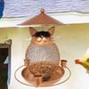 Squirrel-proof Bird Feeder Cat-Shaped Bird Water Bowl Pet Supplies Parrot Feeding Station Parrot