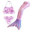 Новинка 2024 года, детский купальник для девочек, костюм русалки с хвостом русалки, детский купальник для косплея, пляжное бикини в стиле фэнтези