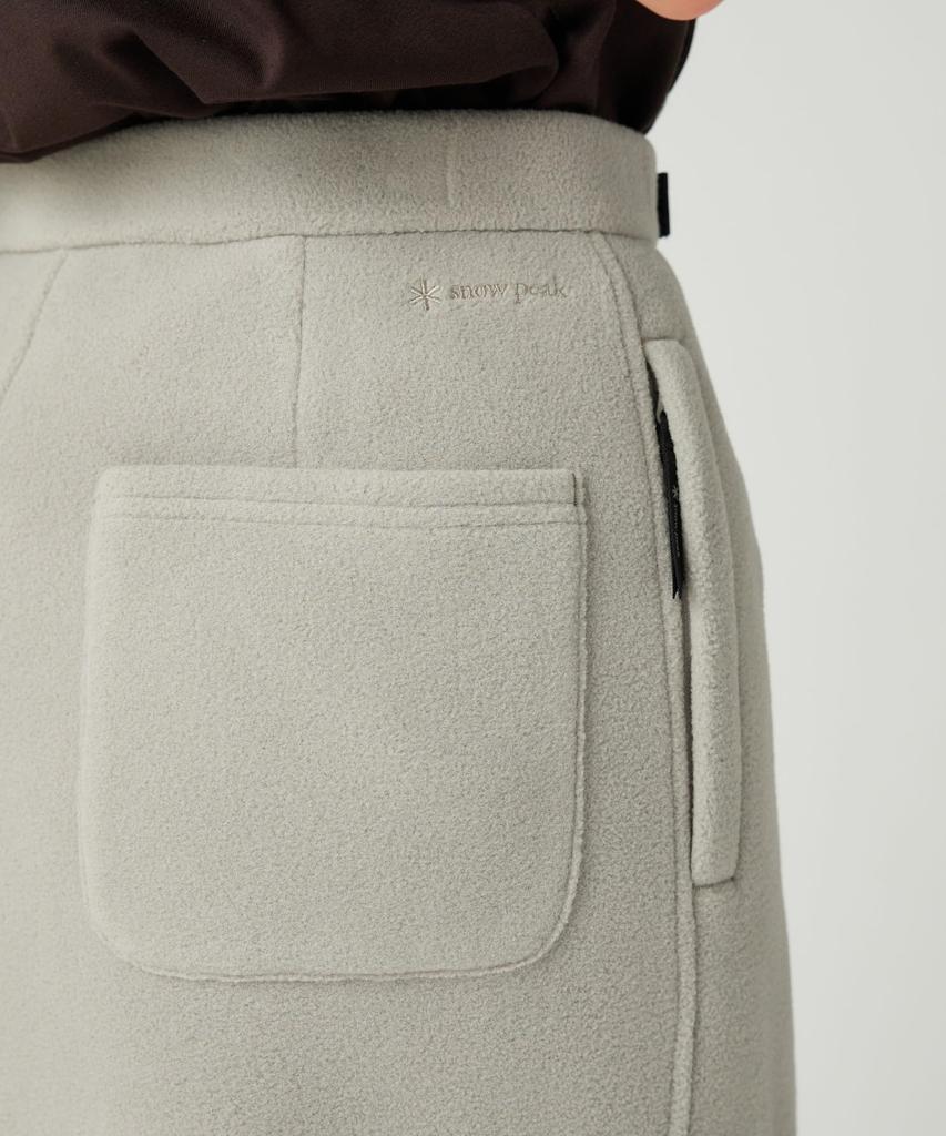 Snow Peak Флисовая юбка Юбка Низ Черный 3 Водоотталкивающий SK-25AW005 Женская