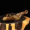 Vintage Tea Scoop Carving A Dragon Head Shape Purple Copper Tea Spoon of Tea Ceremony Tea Accessories High End Tea Set
