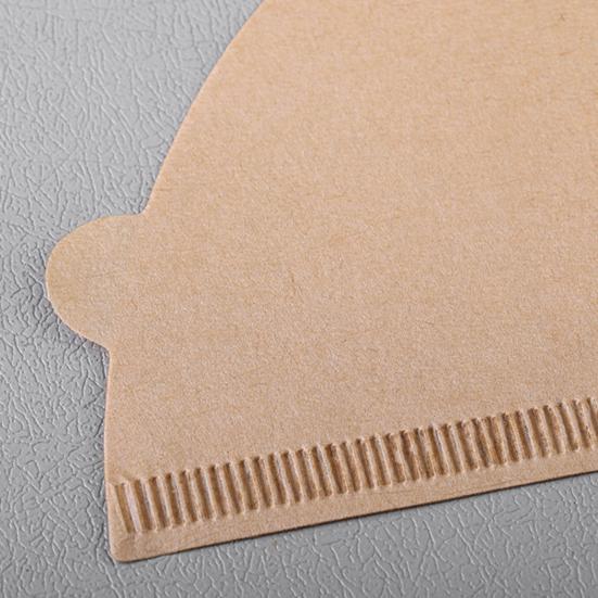 100 шт. одноразовые кофейные фильтры-конусы, неотбеленные натуральные фильтры, бумажные, гладкие кофейные аксессуары для кофемашины с функцией капельного заваривания, френч-пресса