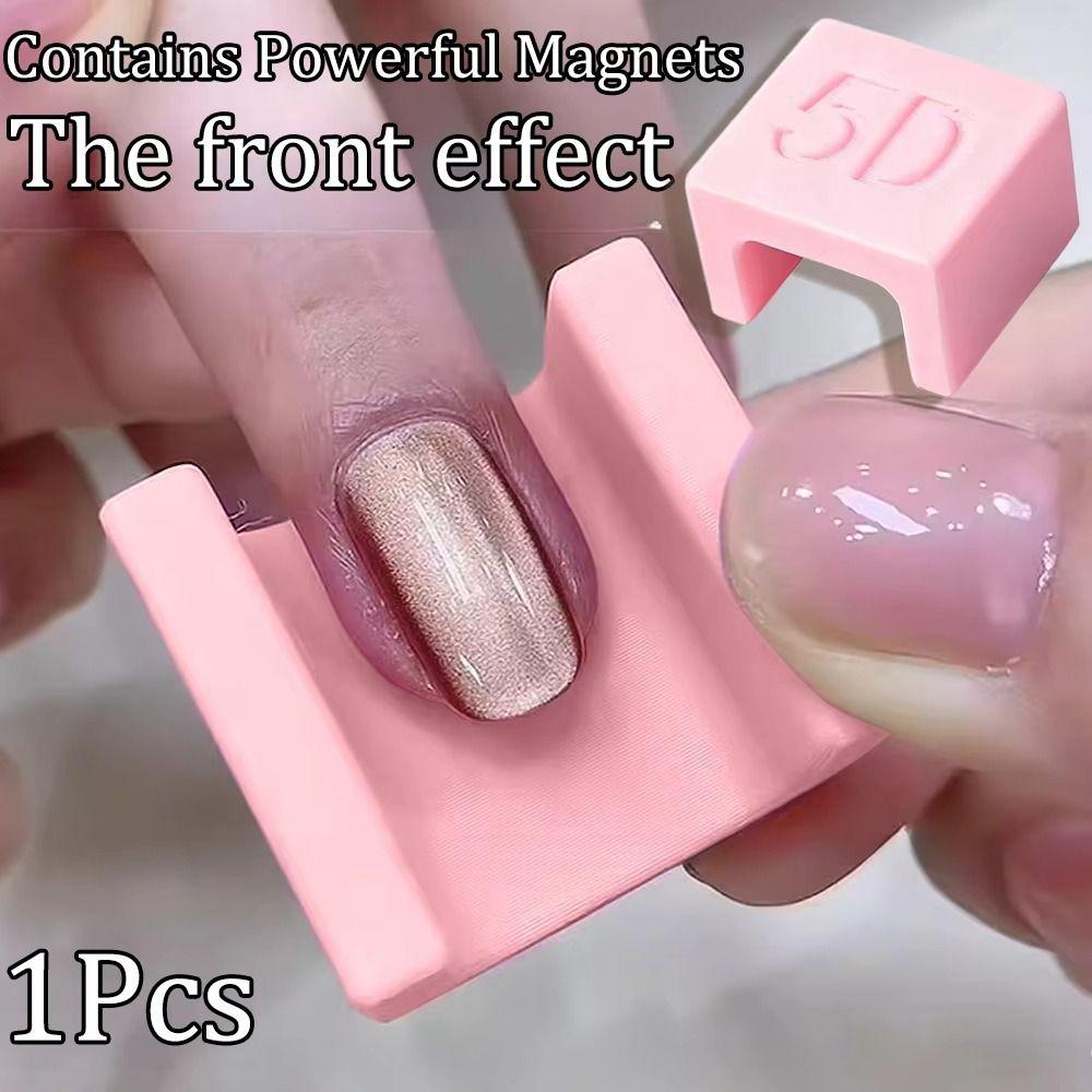 Сильный Магнитный Магнит Кошачий Глаз U-образный Дизайн Автоматический 5D Инструмент для DIY Маникюра Создание Французского Маникюра