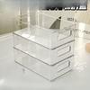 Storage Box Desktop Cosmetics Transparent Plastic Box Dormitory Home Mask Skincare Sundries Storage Shelf