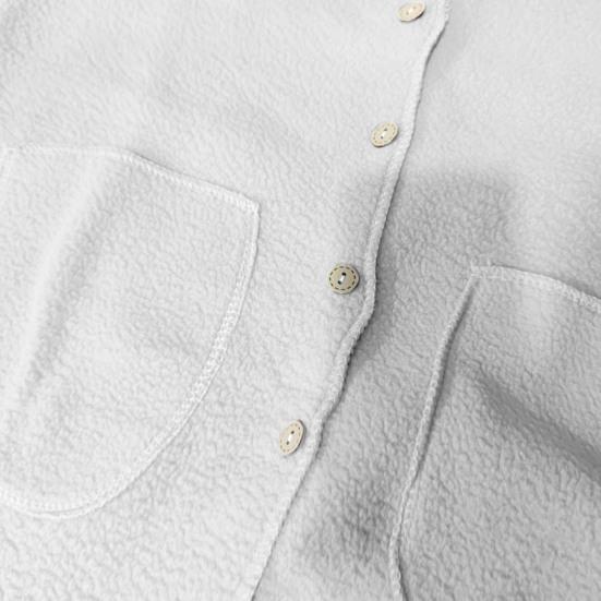 Осень-зима Женский жилет Пальто флисовый однобортный с V-образным вырезом и двумя карманами Кардиган без рукавов Однотонный повседневный офисный жилет