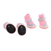 4pcs Dog Booties Summer Stylish Breathable Mesh Slip Resistance Dog Paw Protecto for Outdoor Hiking Walking