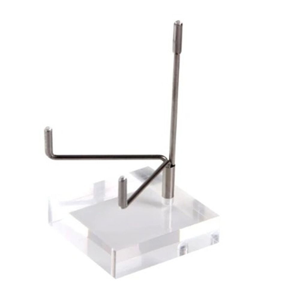 Adjustable Metal Arms Crystal Holder Soft Rubber Case Metal Mineral Rack  Museum