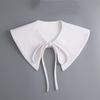 White Big Lapel Fake Collar for Girls Shirt Detachable Collars Lapel Blouse Top False Collar Women Shirt Neckwear Accessory