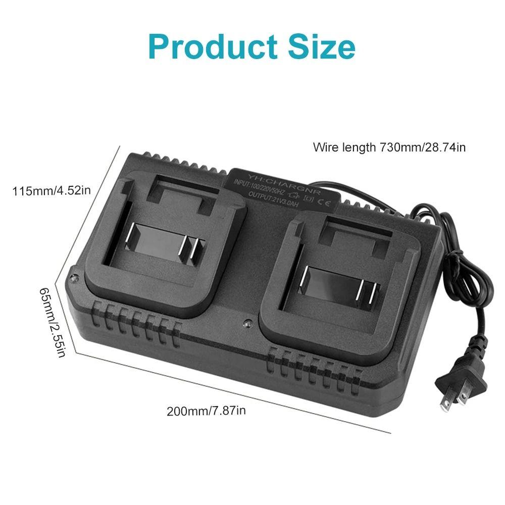 1Pcs 2 Ways Battery Charger Power Tool Accessory  For Makita 18V 21V Battery BL1415/1815/1830/1850