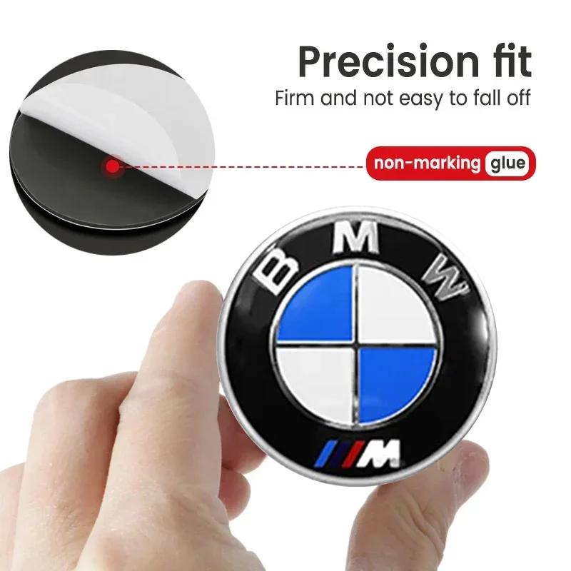 Car Wheel Hub Cap Center Sticker Emblem Badge Decal Accessories 4PCS For b-BMW M F10 F20 F30 F40 F15 F25 F26 E83 E84 X1 F31 F49 DB2
