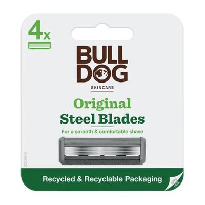 Оригинальные 5-слойные бритвенные лезвия Bulldog (4 шт), Корейская мужская популярная косметика
