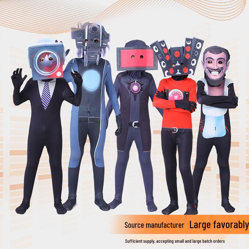 Centaur Toilet Man Halloween Cosplay Onesie - European & American Fantasy Style