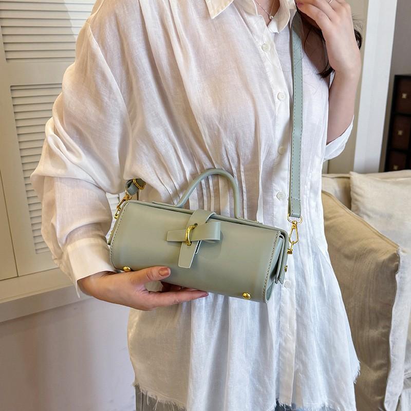Underarm Cylinder Bag 2026 Trendy Crossbody PU Leather Shoulder Daily Use