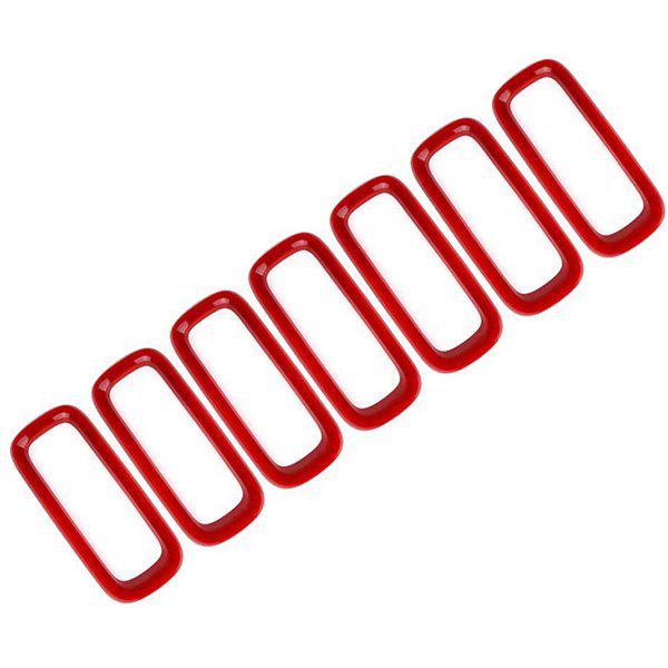 7-компонентные декоративные кольца решетки радиатора для Jeep Renegade 2016-2018