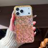 Чехол для телефона с леопардовым принтом и блестками для iPhone 17 16 15 14 Pro Max 13, противоударный, из мягкого силикона, задняя крышка
