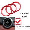 Car AC Air Outlet Conditioning Vent Decoration Central Inner Cover Ring Trim Decoration for Mazda MX5 Mazda 2 CX3 MX-5 RF