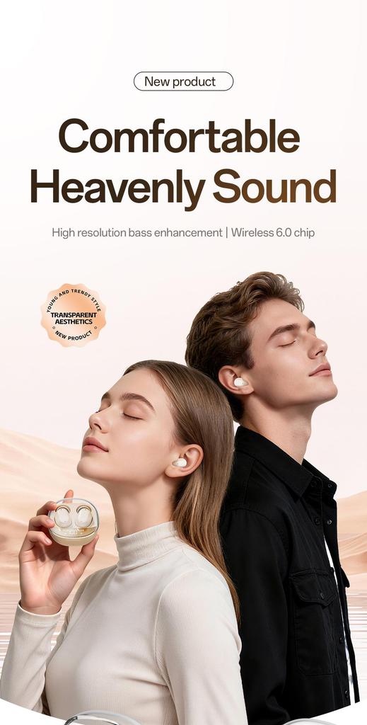 M150 Мини-наушники Bluetooth с шумоподавлением, невидимые - Милые, Удобные и По-настоящему Безболезненные Внутриканальные Наушники для Длительного Ношения