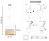 Hanging Lamp, Ceiling Chandelier, Lampshade 20 Cm White