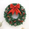 Christmas Wreath Decoration Decorative Xmas Holiday Crafts Door Wreath Christmas Garland for Indoor Home Front Door Wall Decor