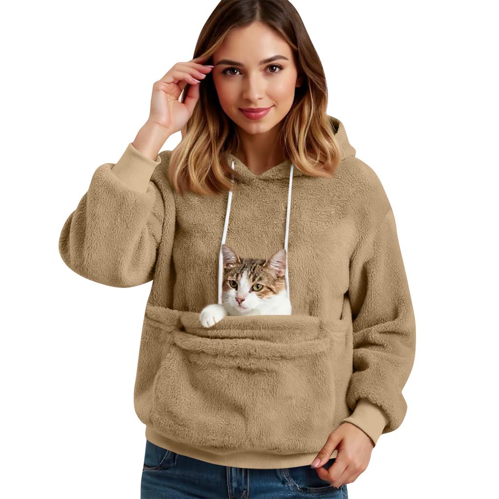 Женская мода однотонный с длинным рукавом повседневный пуловер топ со стойкой воротником