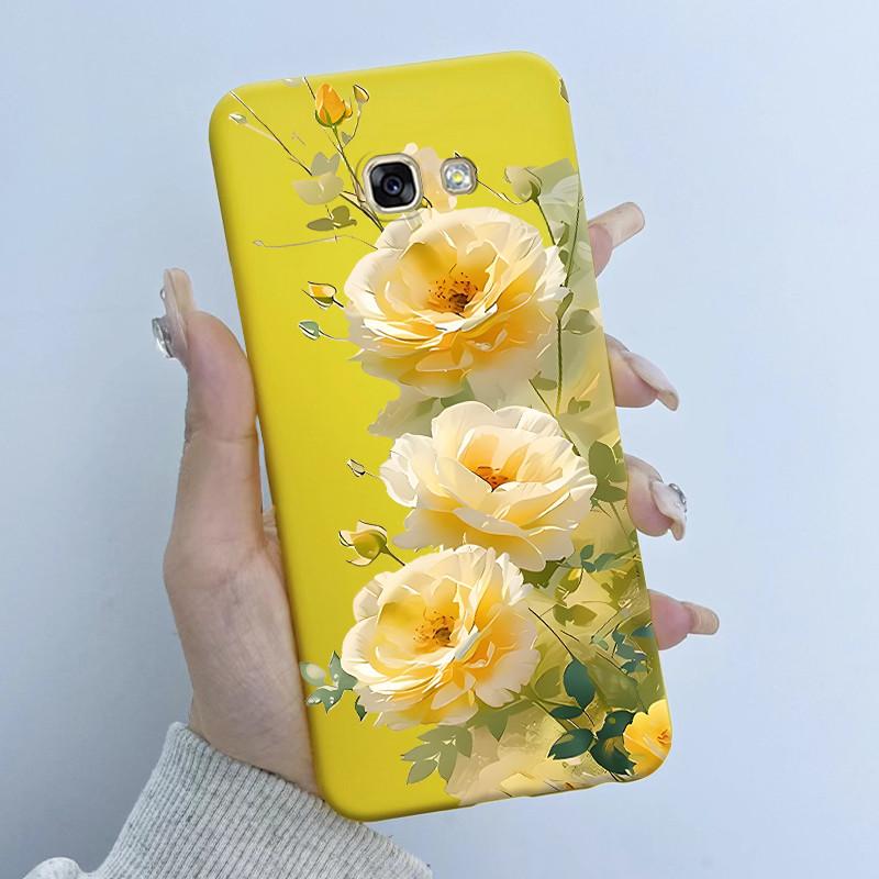 Чехол для Samsung Galaxy A5 2016 A7 2017 Дизайн 'Цветочные Девушки' Мягкий Силикон ТПУ Задняя Панель для SM-A510F A520F A720F Чехлы