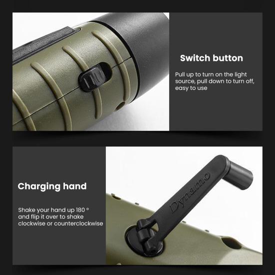 Солнечный и ручной фонарик 5-в-1 Аварийный светодиодный свет с зарядкой Type-C Водонепроницаемый портативный внешний аккумулятор для кемпинга и использования на открытом воздухе