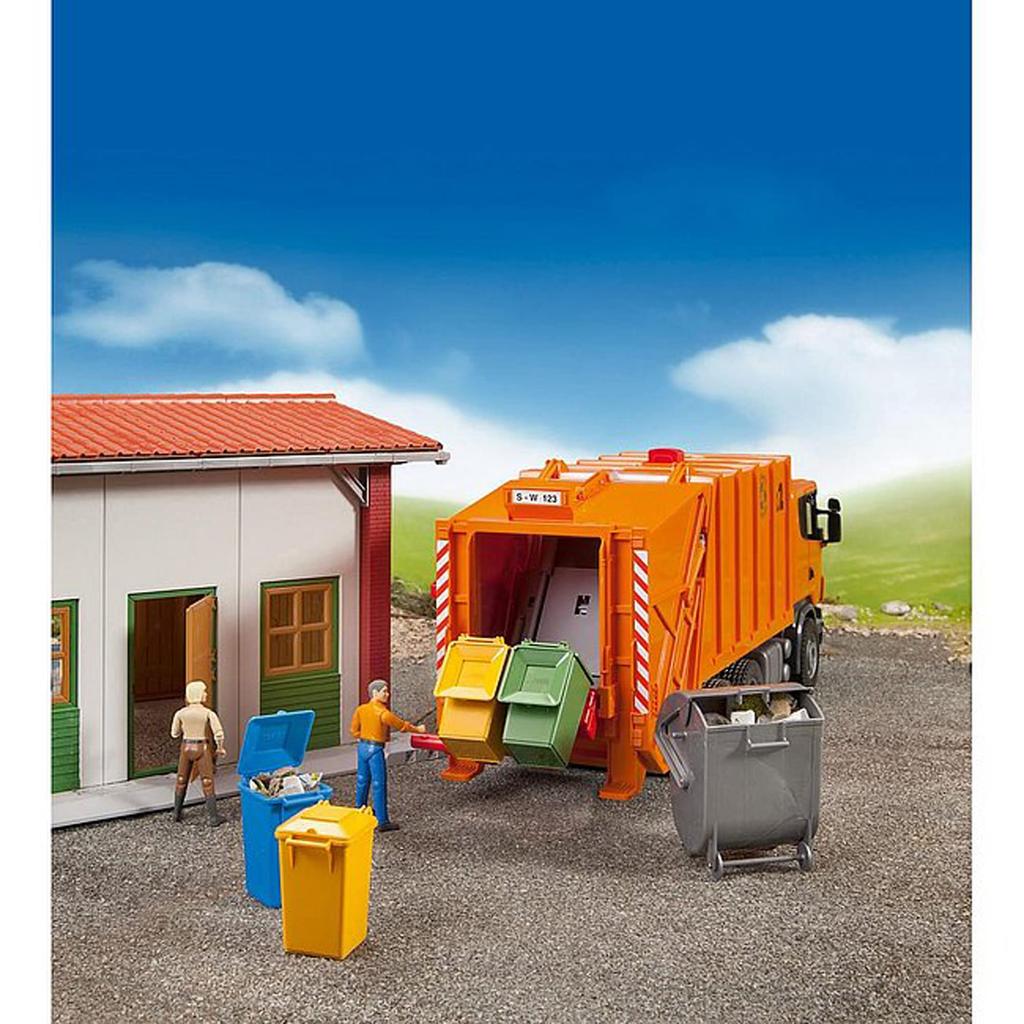 Bruder Trash Can Set 15.5 X 11.5 X 17 Cm BR02607 ABS 146 Ages 3 and Up