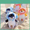Summer Shiba Inu Plush Keyring Soft Material Backpack Decoration Gift Collectors