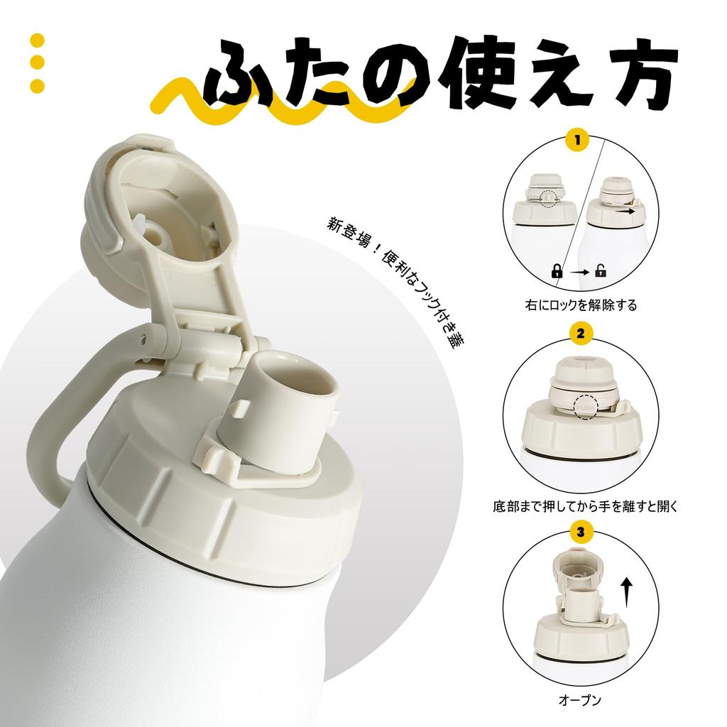 BOTTLE BOTTLE Water Bottle, 0.75 Liter, Mug, Direct Drinking, Stylish, Double-Walled, Stainless Steel, Portable, Large Capacity, Outdoor, with