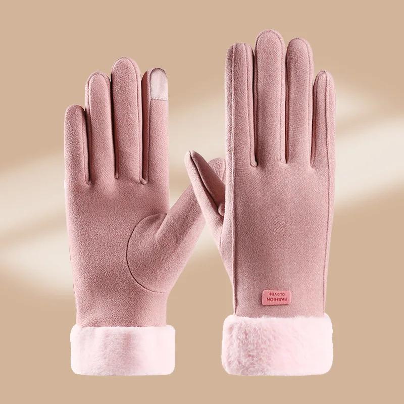 Women's Gloves Warm Windproof Winter Gloves For Women Cold Resistant Touch Screen Gloves Finger Gloves Halloween Accessories