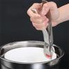 Non Slip Hot Dish Clip Silicone Head Anti-Scald Clip 304 Stainless Steel Plate Gripper  Restaurant