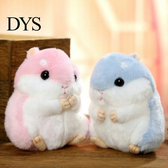 Soft Touch Keychain Hamster Plush Cute Stuffed Animal Pendant for Bags Backpacks Sturdy Chain Keyring Keys Adorable Gift Kids Friends Christmas