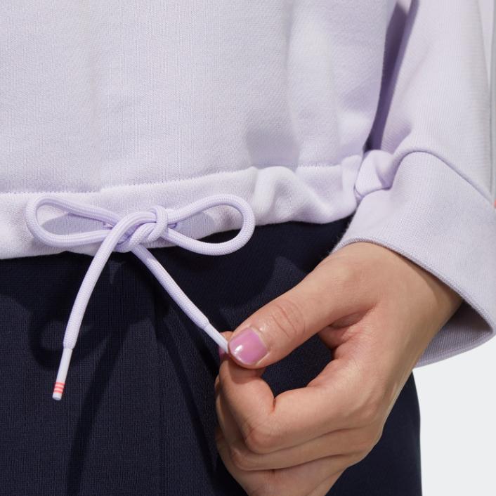 Adidas Neo Letter Print Training Hoodie Women Tops Light-Purple GT3101