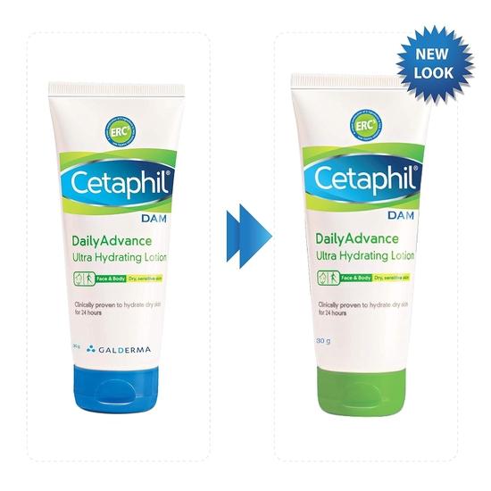 Cetaphil Лосьон Dam Daily Advance Ultra Hydrating, 30 г и мягкое очищающее средство для кожи, 125 мл