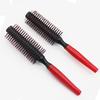 Roll Brush Hair Comb Red Handle Round Wavy Curly Styling Care Curling Beauty Profession Barber Salon Styling Tools