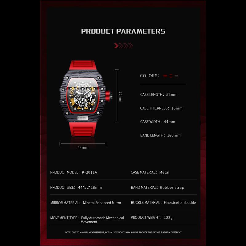 Часы KIMSDUN мужские, лучший бренд класса люкс, часы с автоматическим вырезом, стол Miller, модные мужские спортивные часы