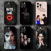 Мягкий чехол для телефона «Дневники вампира» для iPhone 16 16E 17 Air 15 Pro Max 14 Plus 13 Mini 11 12 7 Черная задняя крышка