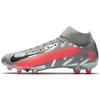 Mercurial Superfly 7 Academy Mg Metallic Grey Crimson Sneakers AT7946-906