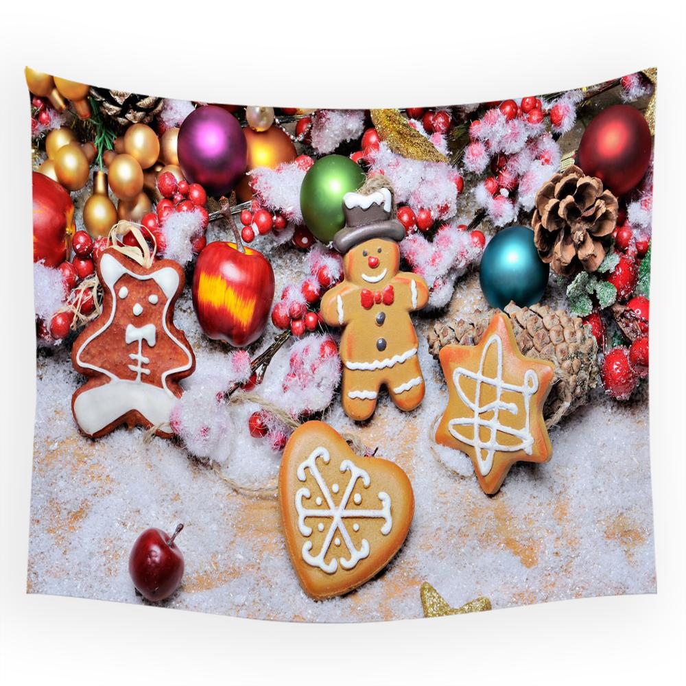 Рождественский креативный гобелен с принтом рождественской елки для дома, гостиной, спальни, стены, украшение, гобелен