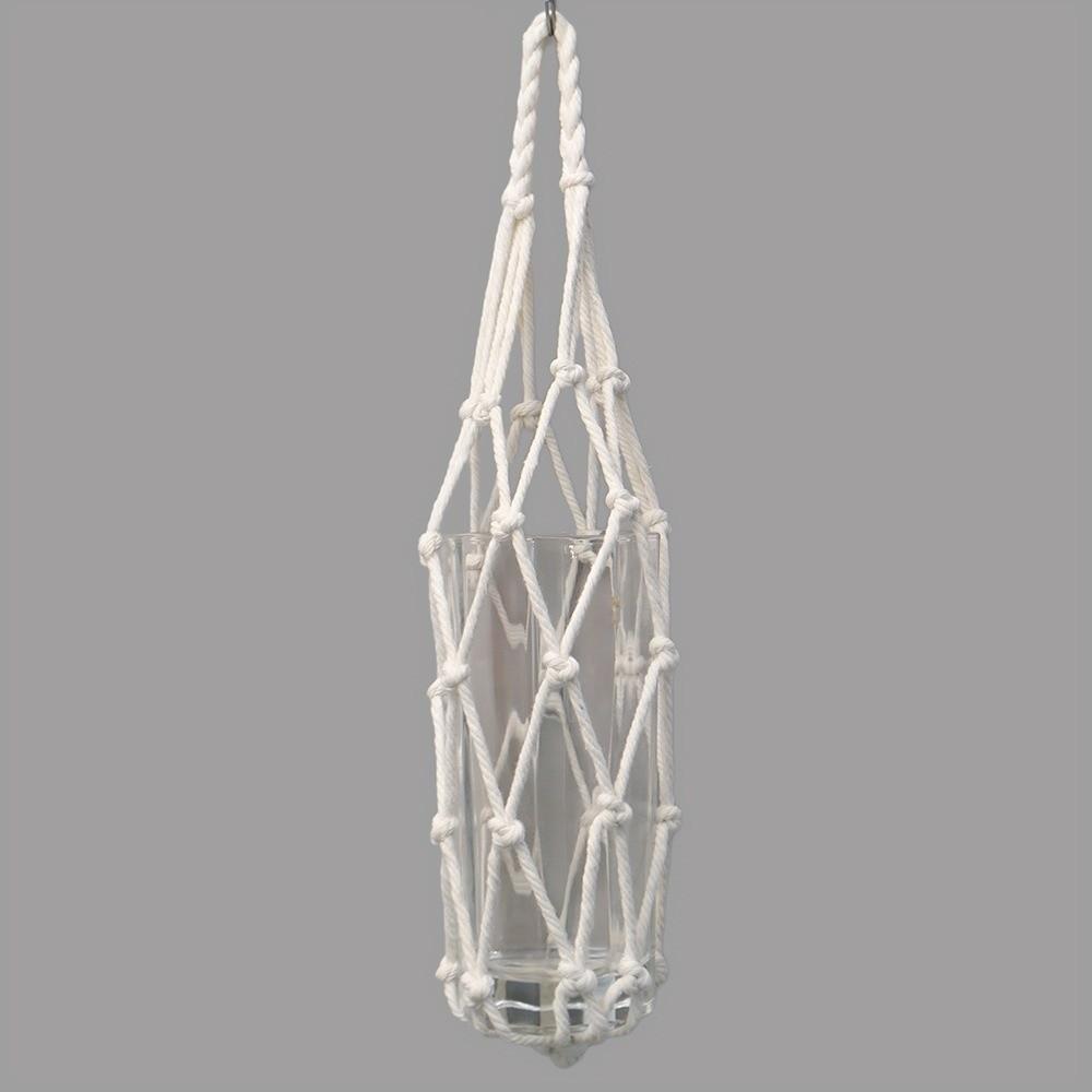 Foldable Bottle Mugs Storage Bag Woven Net Portable Cups Holder Coffee Cup Mesh Bag  Beach