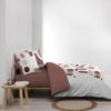 Parure Housse de couette + taies - Chilipop - 240x260 cm - 100% Coton - Rose - Oeko-Tex®